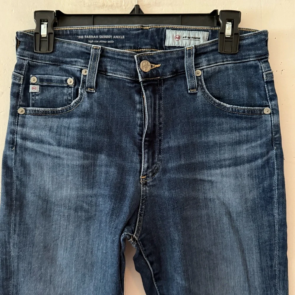 AG Adriano Goldschmied The Farrah Skinny Ankle High Rise Jeans Size 29
